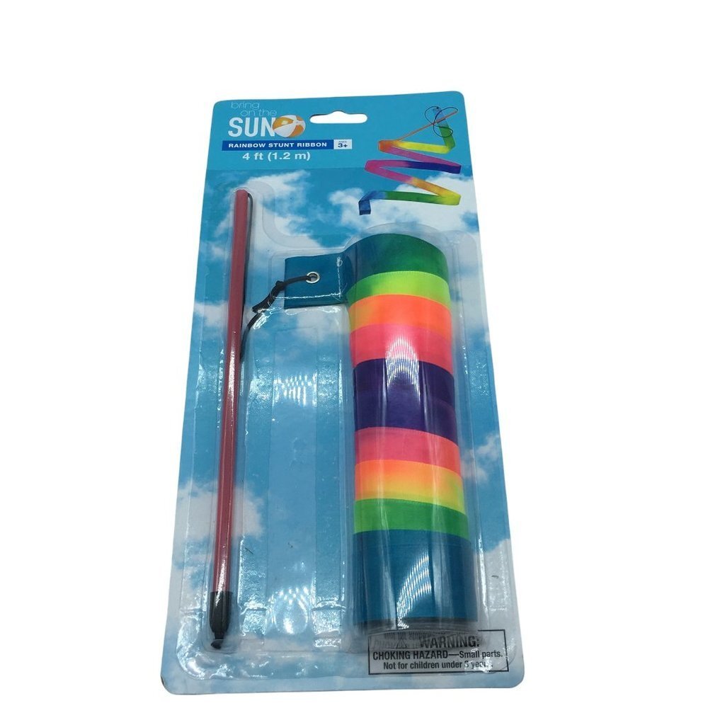 Rainbow‎ Stunt Ribbon Gymnastics Stunt Rhythmic NWT 4' Summer Olympics